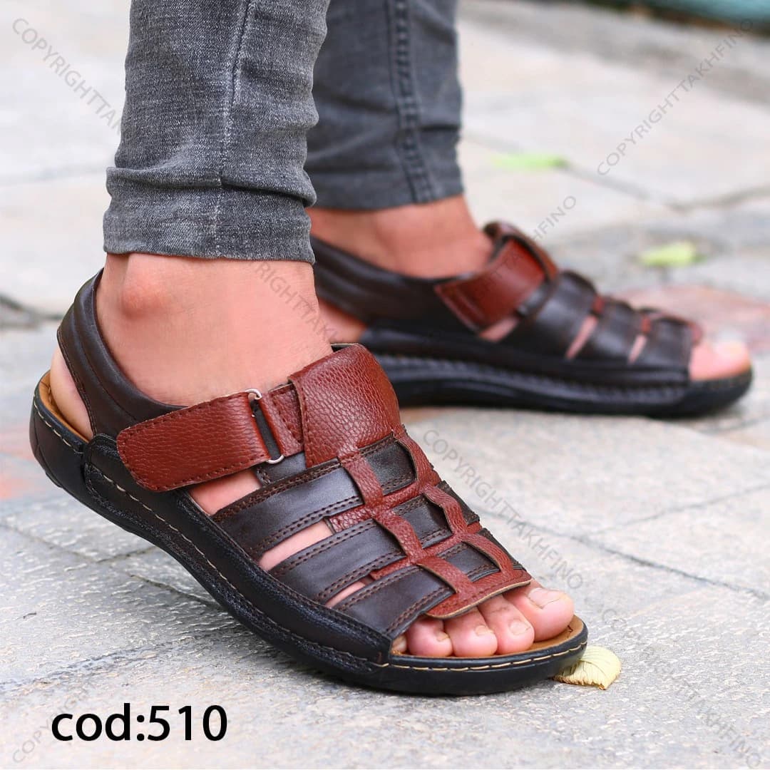 صندل مردانه قهوه ای- مشکی(کد  510 )
