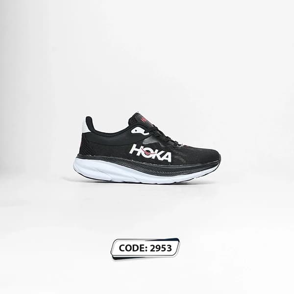 کتونی مشکی زیره سفید HOKA (کد 2953 )